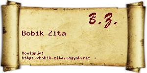 Bobik Zita névjegykártya
